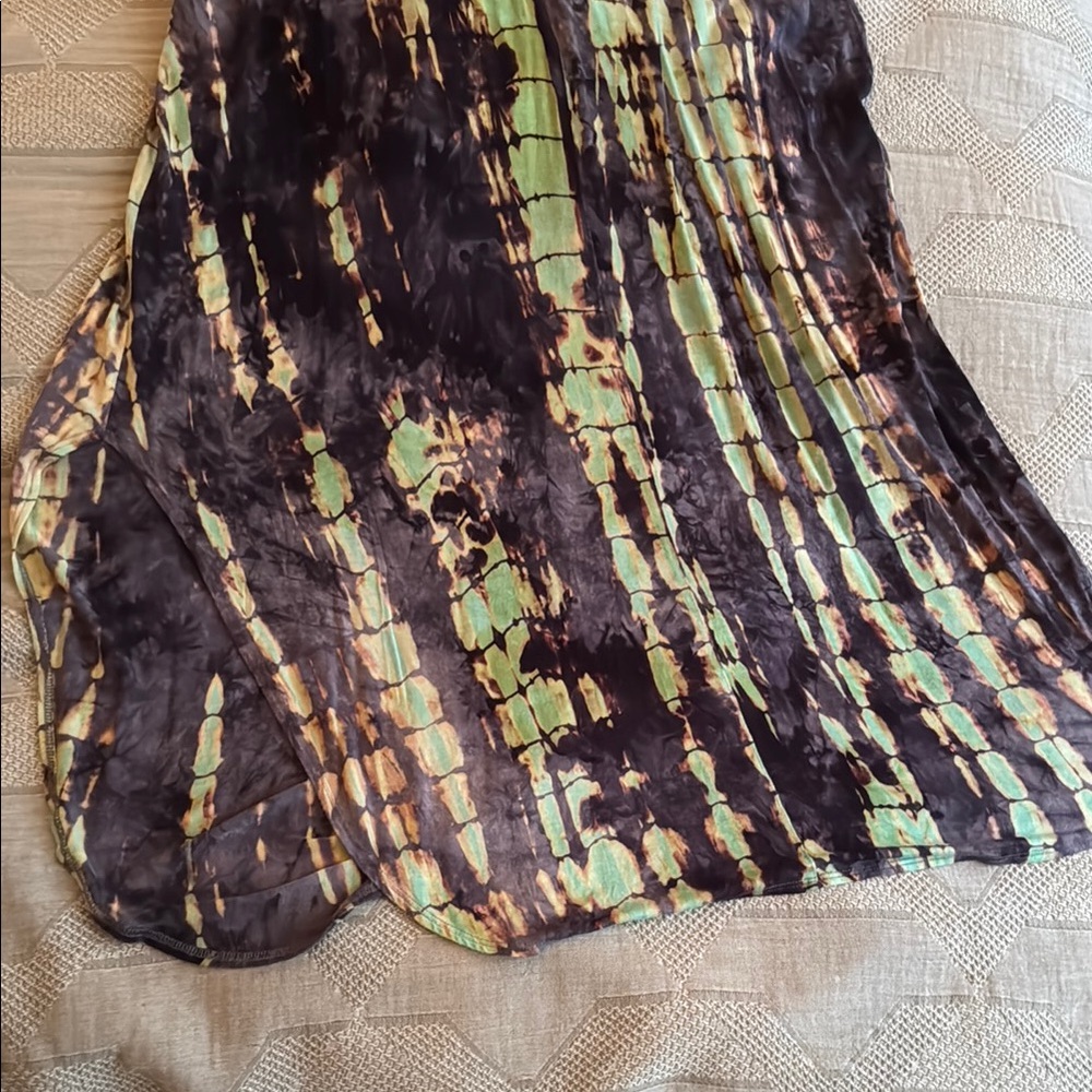 Purple Plunge Neck Ruched Maxi Gown - Picture 8 of 12
